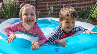 Paddling pool fun