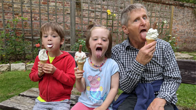 Ice cream with Grandpy